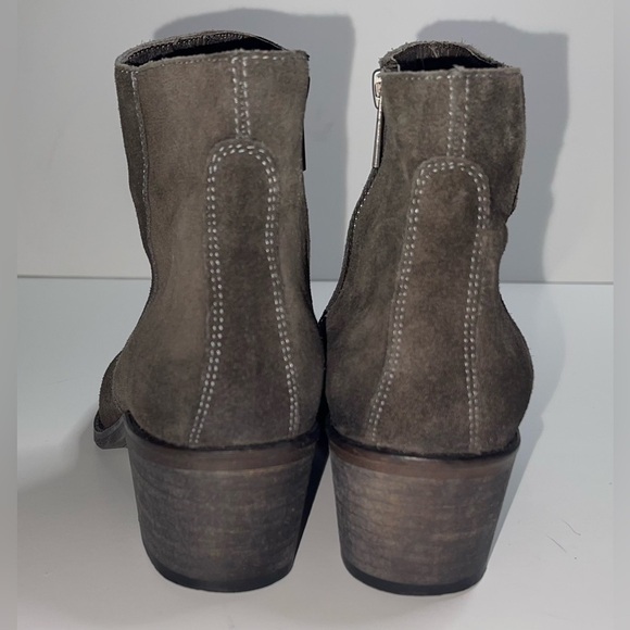 All Saints Jodphur Dark Brown Suede Ankle Boots Size 37 - Picture 5 of 6